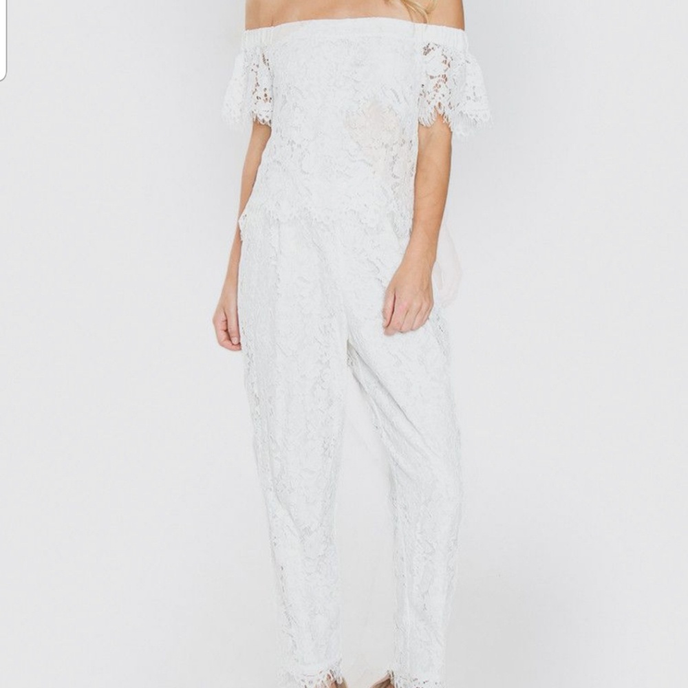 Sugarlips White Lace Jumpsuit